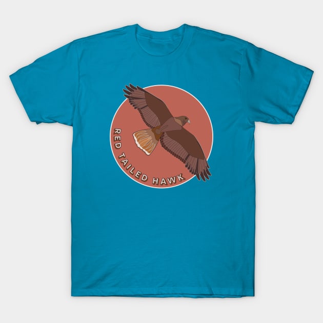 Red Tailed Hawk T-Shirt by Spatium Natura